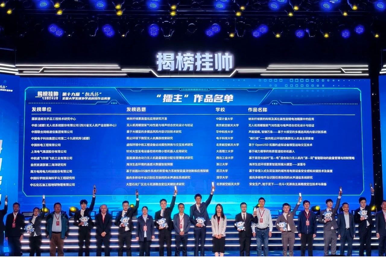 大工全国第五！擂主+1！特等奖+8！